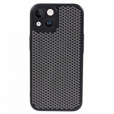Cityhoesje - iPhone 15 Plus-14 Plus - Kstdesign Icenets - Series Backcover, Heat Dissipation Hard - Zwart