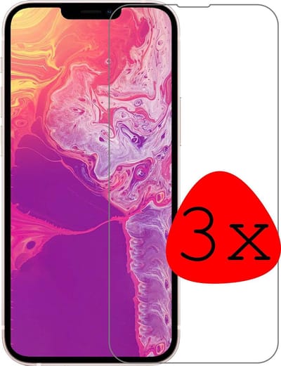 Screenprotector - 3 Stuks Geschikt voor Apple iPhone 13 Mini - Volledige Dekking - Beschermglas - Gehard Glas - Tempered Glass - Screen Protector