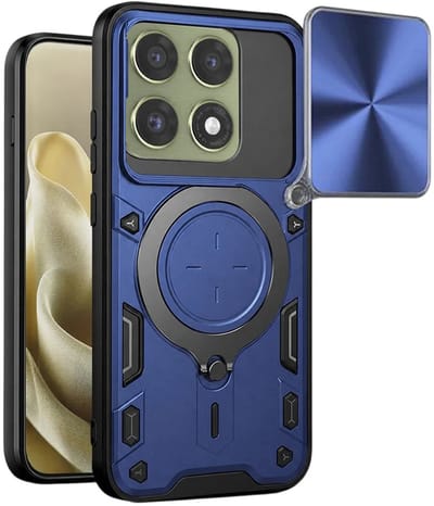 Hoesje geschikt voor Motorola Edge 70 Pro - Techsuit CamGuard Pro Back Cover - Blauw