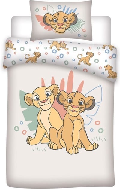 Baby Beddengoed Disney De Leeuwenkoning 100x140cm + Kussensloop 40x60cm – 100% Katoen – Officiële Disney Licentie