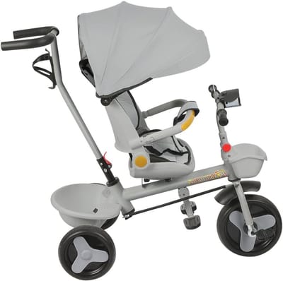 Compacte opvouwbare kinderwagen met bekerhouder en regenbescherming