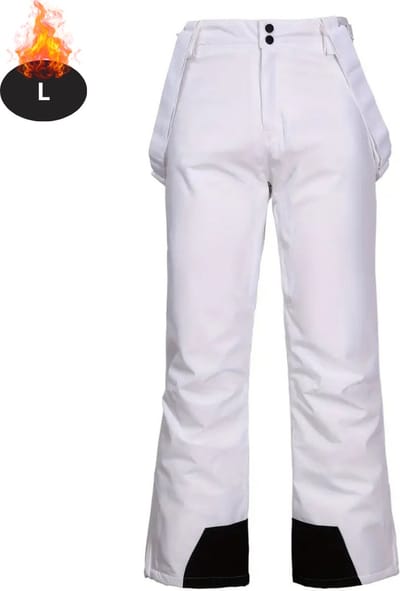 Livano Skibroek - Skipak - Snowboard Broek - Winterbroek - Sneeuwbroek - Dames - Wintersport - Wit - Maat L