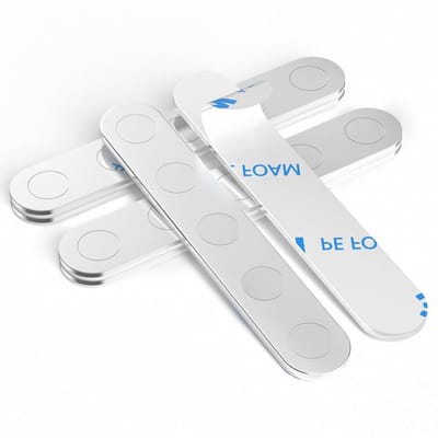 Set van 6 Schokbestendige Magneten met Zelfklevende Tape, Sterke Houdkracht tot 1,5 kg, Neodymium Magneten voor School en Kantoor, 65 x 10 x 2 mm