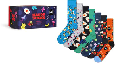 Happy Socks heren giftbox 7P sokken seven days multi