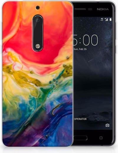 Hoesje maken Nokia 5 Watercolor Dark