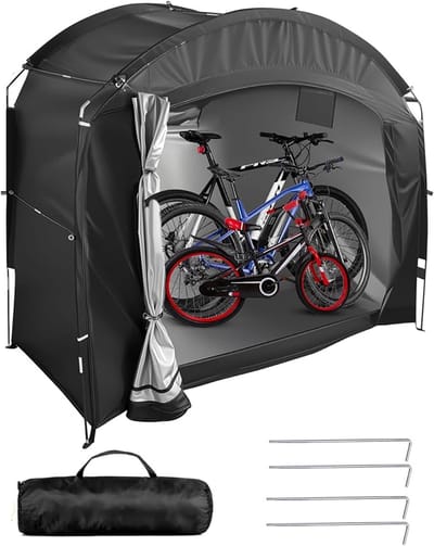 Fietstent Waterdichte En Stevige Bescherming Voor Buiten - Tuinschuur Mobiele Fietsenstalling En Garage Voor Fietsen | Fietsbescherming Tegen Regen Wind En Stof Voor Tuin En Oprit