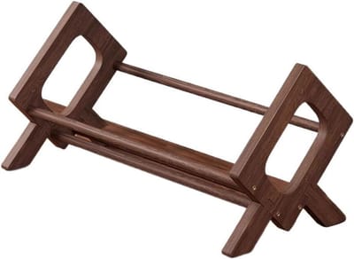 Houten CD Rek - Platenstandaard Plank - Muziek Organiseren - Driedimensionaal Ontwerp - 50x21x245 cm - Niet gespecificeerd