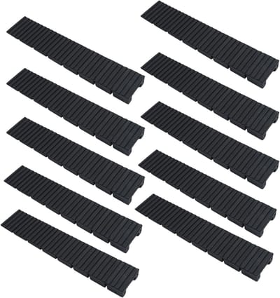 Set van 10 Universele Plastic Meubelwiggen - Deurstopper en Vloerbescherming voor Stoelen en Meubels, Zwart Plastic Compensatiewiggen