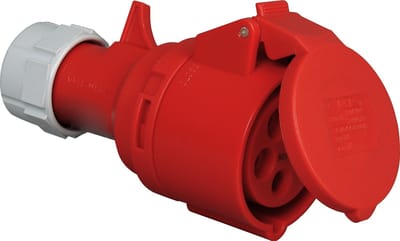 CEE contrastekker - 16A 5-polig twist - 1 stuk - rood - IP44 keurmerk