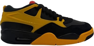 Jordan - Air Jordan 4 - Sneakers - Mannen - Zwart/Geel - Maat 42.5