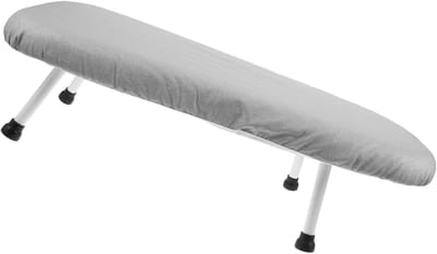 Tafelstrijkmat - Opvouwbare plank - Kreukvrij strijken - Extra comfortlaag - 50 x 30 cm - Grijs