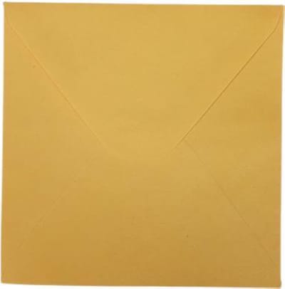 Enveloppen - Donker Geel - 14 x 14 cm - 15 stuks - Vierkant
