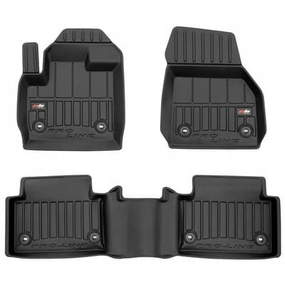 Frogum 3D Pro-Line - Automatmatten - Geschikt voor Jaguar E-Pace X540 vanaf 2016 - TPE Rubber - 3-delig - Hoge rand 6cm