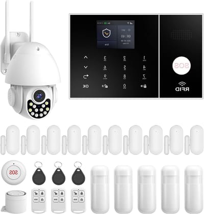 Alarmsysteem Set - Huis Beveiliging - Huis Beveiligen - 4G WiFi Dual Netwerk - 25 Delig - Wit