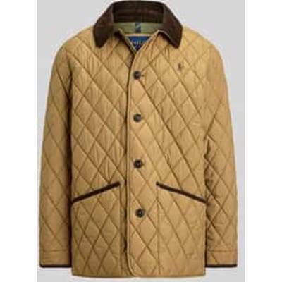 Regular fit gewatteerd jack met corduroy platte kraag