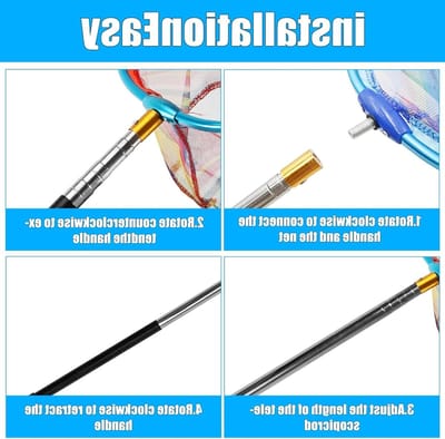 Telescopisch Vangnet voor Kinderen 41-148 cm - Veilig Insecten- en Vlindernet, Ideaal voor Vissen en Buitenactiviteiten