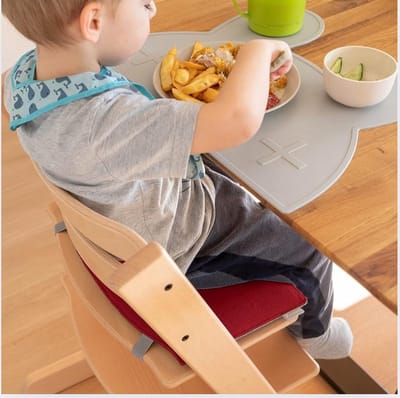 Zitkussen, hoge stoel, kussen, stoelbekleding, bekleding, vilt, accessoires voor kinderstoel, houten trapstoel,
