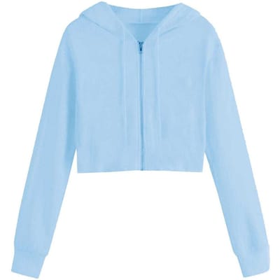 Miso Dames/Dames Full Zip Hoodie (Blauw)