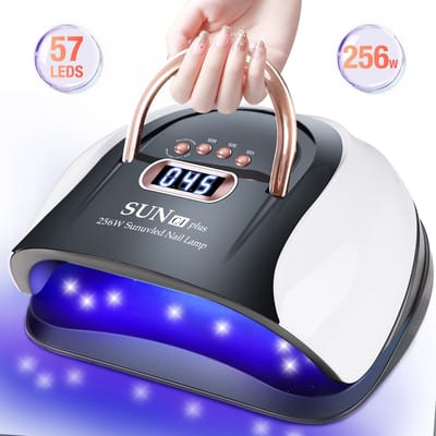 256 Watt UV LED Lamp Nagels - 57 Leds - SUN C4 plus - Nagel UV Lamp - Gellak lamp - Nagellamp - nagellamp led - nagellamp voor gel nagellak - nagellamp led uv - nagellamp uv - nagellamp gelnagels - gellak - nageldroger