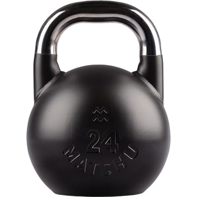 Matchu Sports Competition Kettlebell 24 kg Staal - Zwart - 28cm - Ø 21cm - Staal