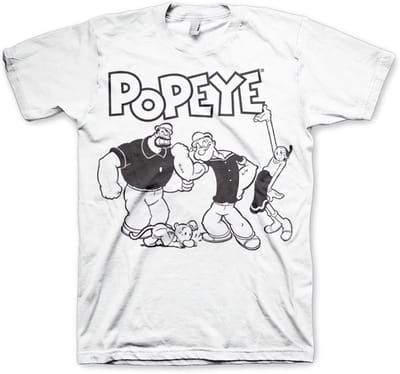Popeye Groeps-T-shirt Big Tall T-shirt KF-1-POP008-H42-8