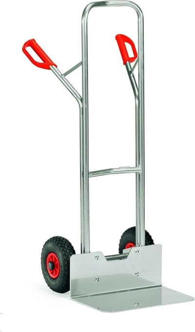 Steekwagen - Transportkar - Materiaal Verplaatsen - Lichtgewicht Aluminium - 200 kg Laadvermogen - Zilver