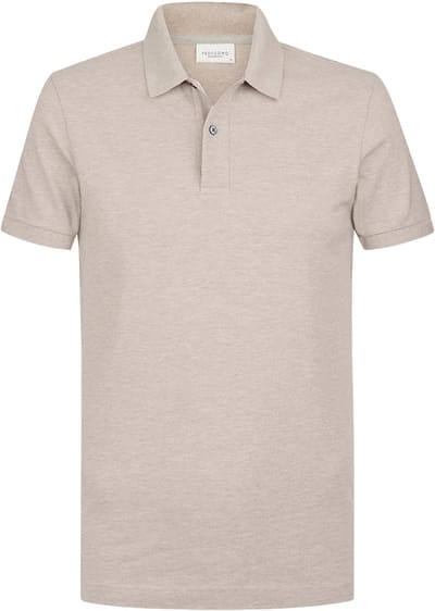 Profuomo Piqué Poloshirt Beige - Maat XL - Heren