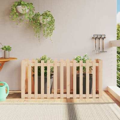 vidaXL - Plantenbak - verhoogd - met - hekontwerp - 150x50x70 - cm - grenenhout