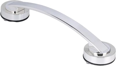 Badkamer Handgreep - Veiligheid Beugel - Extra Stabiliteit - Zonder Boren - 33 x 8 x 5 cm - Zilver