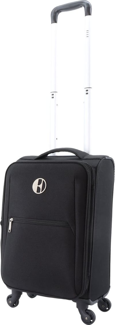 ELLE Handbagage Zachte kleine koffer | Trolley - 55x32x20cm - Mode - Zwart - Zwart / Small