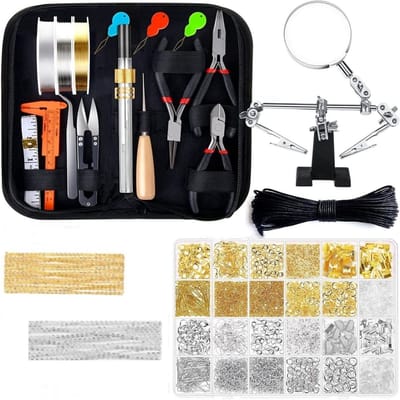 GELLDG Sieraden Maken Set - Armbandjes Maken Set - Kralen Set Volwassenen - Gemakkelijk Te Organiseren - Effectief En Veilig - Met Metalen Materialen - 20*11*4.5CM - Geschikt Voor Volwassenen - Starterspakket