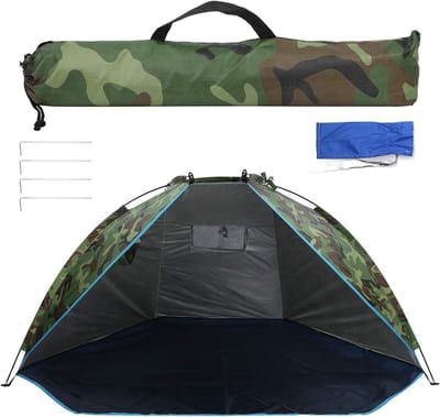 Multifunctionele Camouflage Tent voor Buitenactiviteiten - Waterdichte Zonneschuiling voor Kamperen en Vissen, Ideaal voor Avontuurlijke Trips
