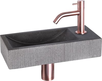 Differnz Fonteinset Mix&match Set Ribble Gebogen Rood Koper