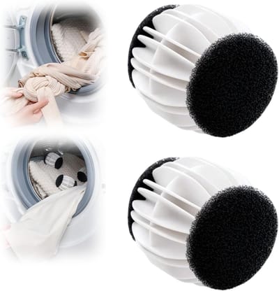 Wasbollen voor wasmachine - Wasballen voor Huisdierenhaar – Herbruikbaar – Anti-Klit en Reinigend – Geschikt voor Wasmachine - 2stuks - 6.5cm