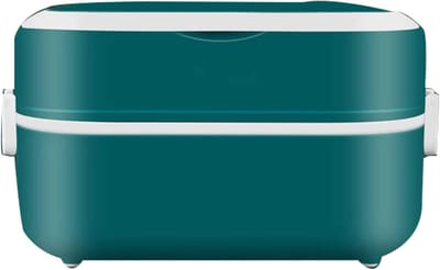 Elektrische Lunchbox - Voedselwarmer Box - Onderweg Eten - Witte Porseleinen Voering - Grote Capaciteit - Wit