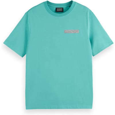Scotch & Soda Regular-fit Front And Back Artwork T-shirt Agate Green Taglia: S | T-shirt stampate Outlet | Uomo | Verde