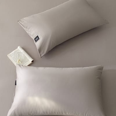 Hoeslaken Set 3-delig – Hoeslaken (180×200×30cm) + 2 Kussenslopen（60x70cm) – 100% Katoen S100 – Ademend & Antibacterieel-Grijs
