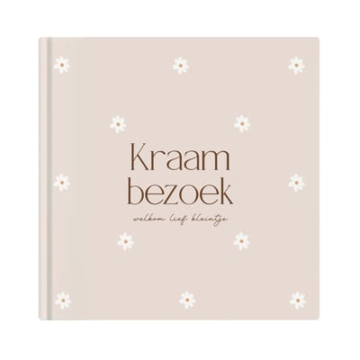 Writemoments - Kraambezoekboek Welkom lief kleintje - Madeliefjes editie