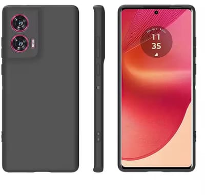Geschikt voor Motorola Moto G85 Hoesje - Siliconen - G85 Hoesje Zwart Siliconen Case