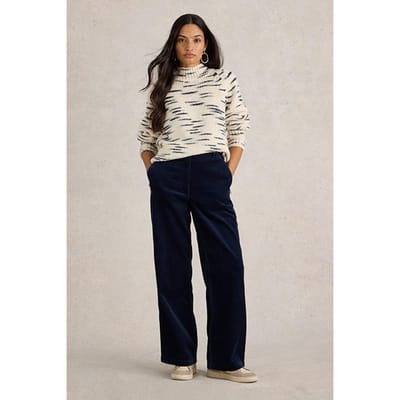 White Stuff Spacedye High Neck Natural Multi Size: 10 | Knitted Sweaters Outlet | Dames |