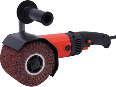 Satijnmachine - Metaalbewerking - Oppervlakken Afwerken - Variabele Snelheid - 1400 Watt - Rood