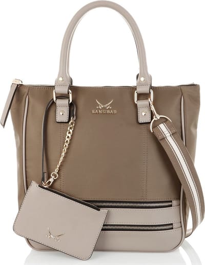 Sansibar Handtas Schoudertas Shopper Bag Taupe Beige Bruine