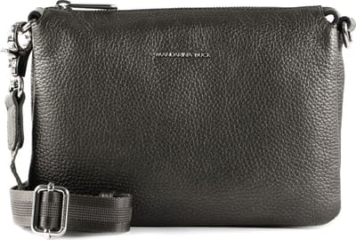 MANDARINA DUCK Leren Schoudertas Mellow Lux Crossbody Bag Graphite Donkergrijs