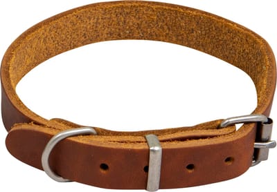 Animal Boulevard Ab30051 - Hals- En Leibanden - Hond - Ab Country Leather Halsband Cognac-12mmx21-27cm - Maat: 12mmx21-27cm - 198542