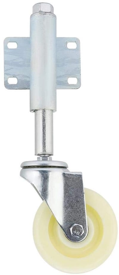 Dailygoods- Doelwiel Geveerd Ontwerp - Zwenkwielen Set van 4 - Draagvermogen 200 kg - Nylon - Robuuste Constructie - Universele Montageplaat - Zwenkwiel