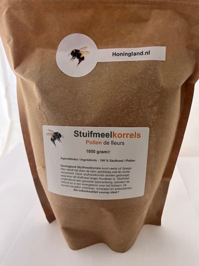 Honingland : Stuifmeelkorrels, Bijenpollen, Stuifmeelpollen, Pollen de fleurs, Pollen. 1000 gram
