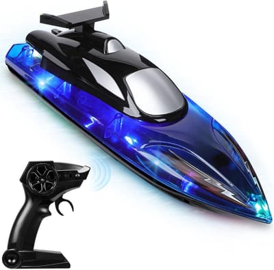 RWB® Bestuurbare Boot - RC Boot - Boot op Bestuurbare Afstand - 2 Batterijen - Blauw