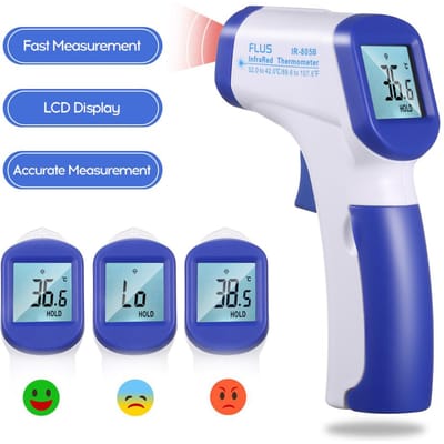Thermomètre auriculaire frontal Mini numérique infrarouge bébé jauge de température Instrument pour enfants enfants bleu
