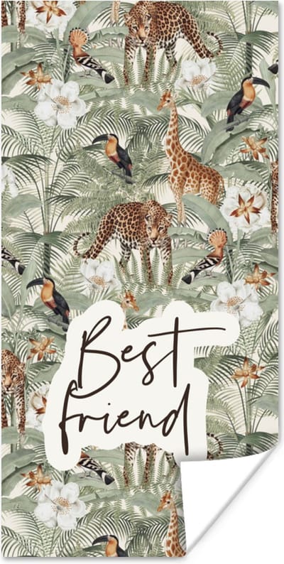 Poster Best friend - Quotes - Best friends - Spreuken - 80x160 cm