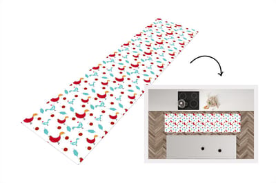 Keukenloper - Loper keuken - Patronen - Dieren - Kip - 200x50 cm - Keukenloper vinyl